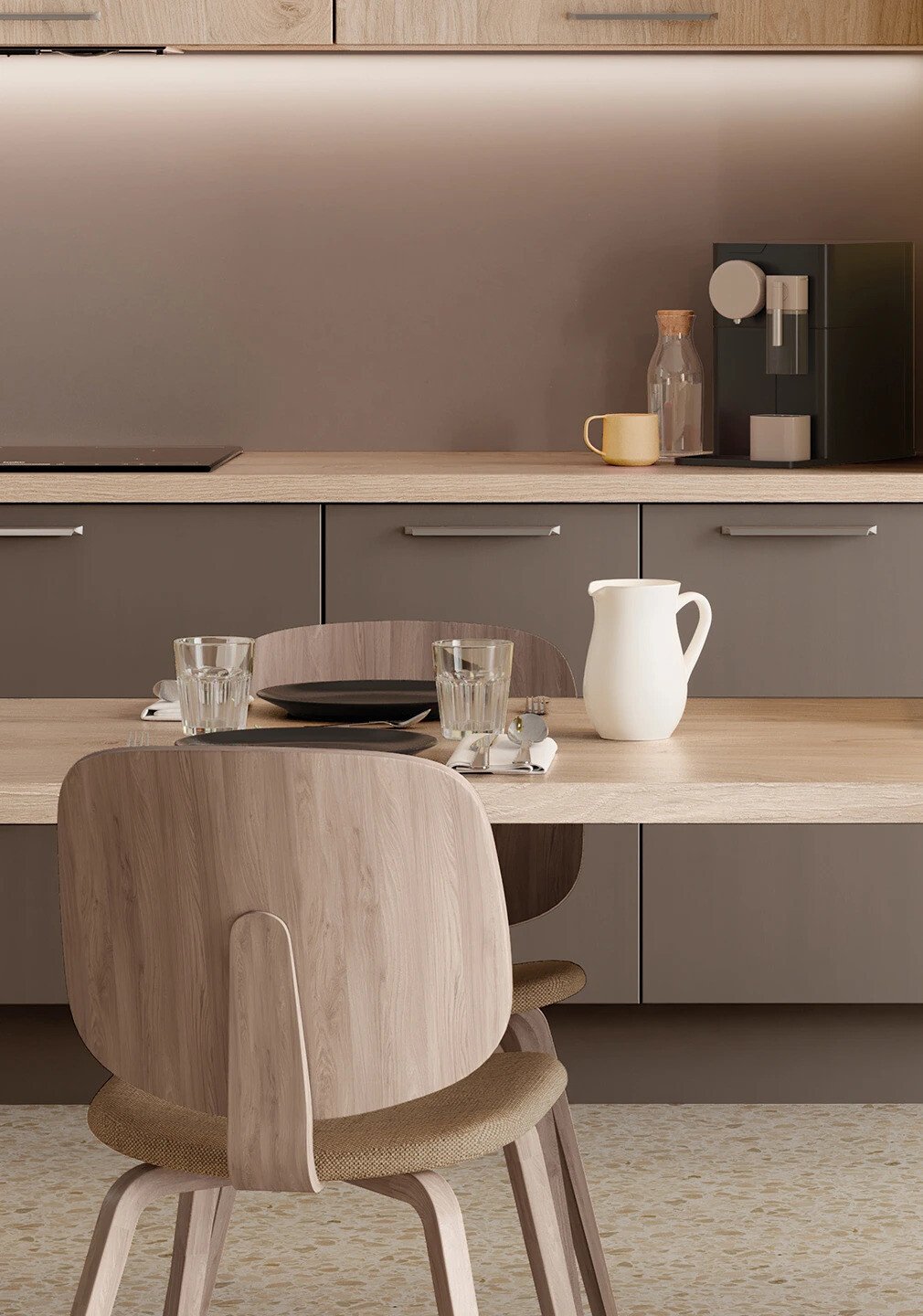 MILANO Brun Sépia et Jaune Sable